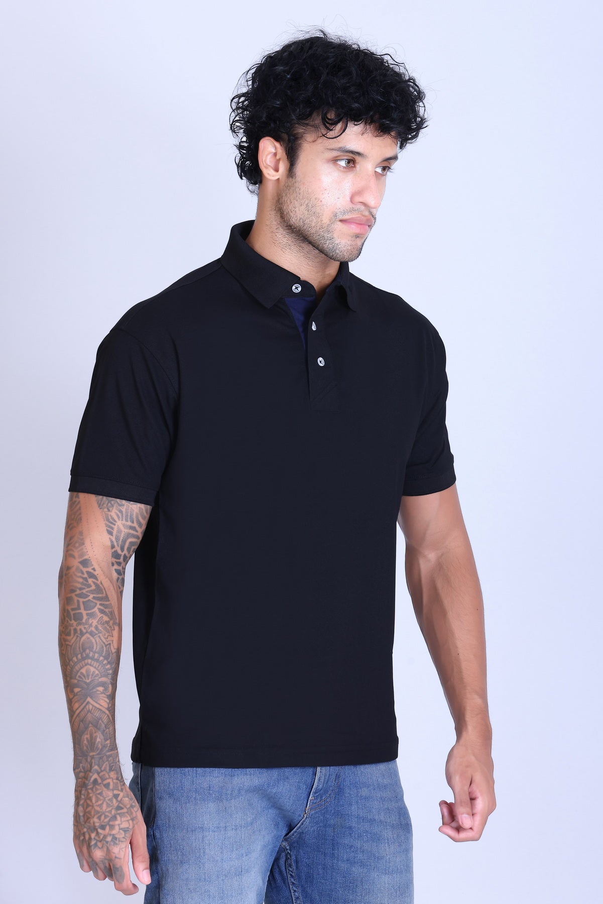 WINBARG Spanish Polo T-Shirt in Graphite - image 7