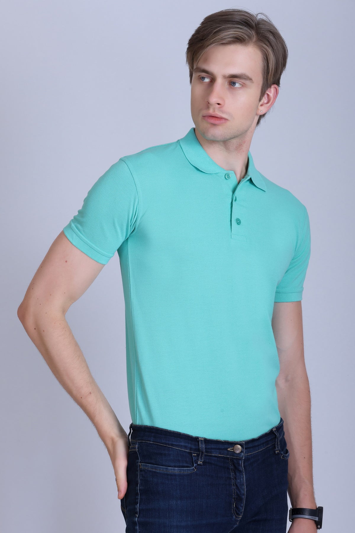 Fastees Bio Wash Polo T-Shirt