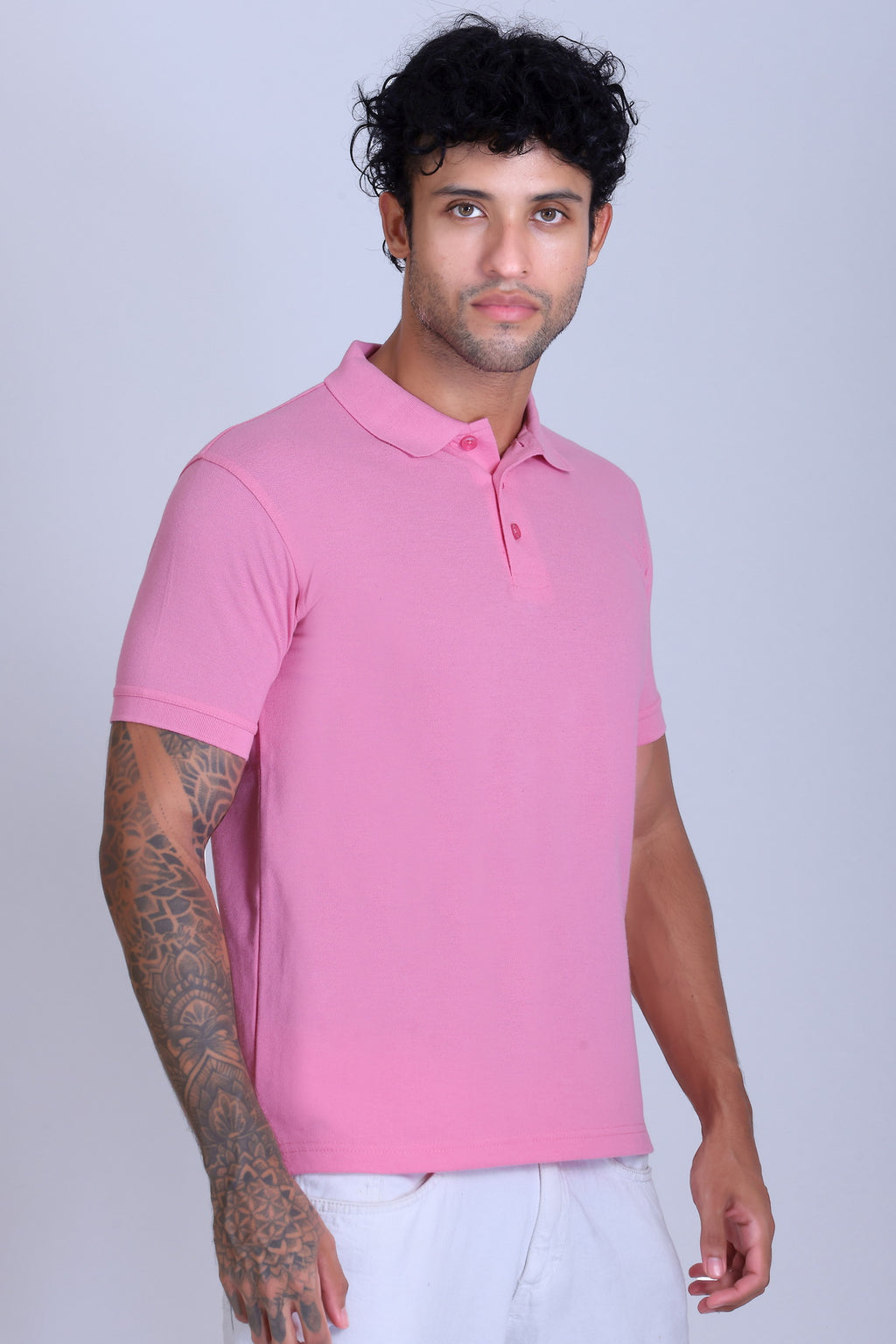 PIKMEE Fastees Polo T-Shirt in Pink - image 8