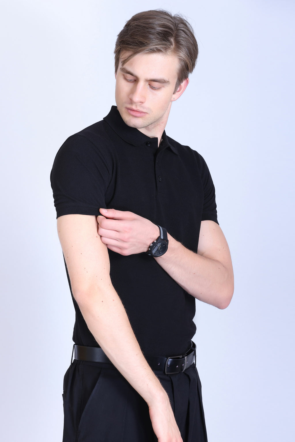 PIKMEE Quota Polo T-Shirt in Black - image 8
