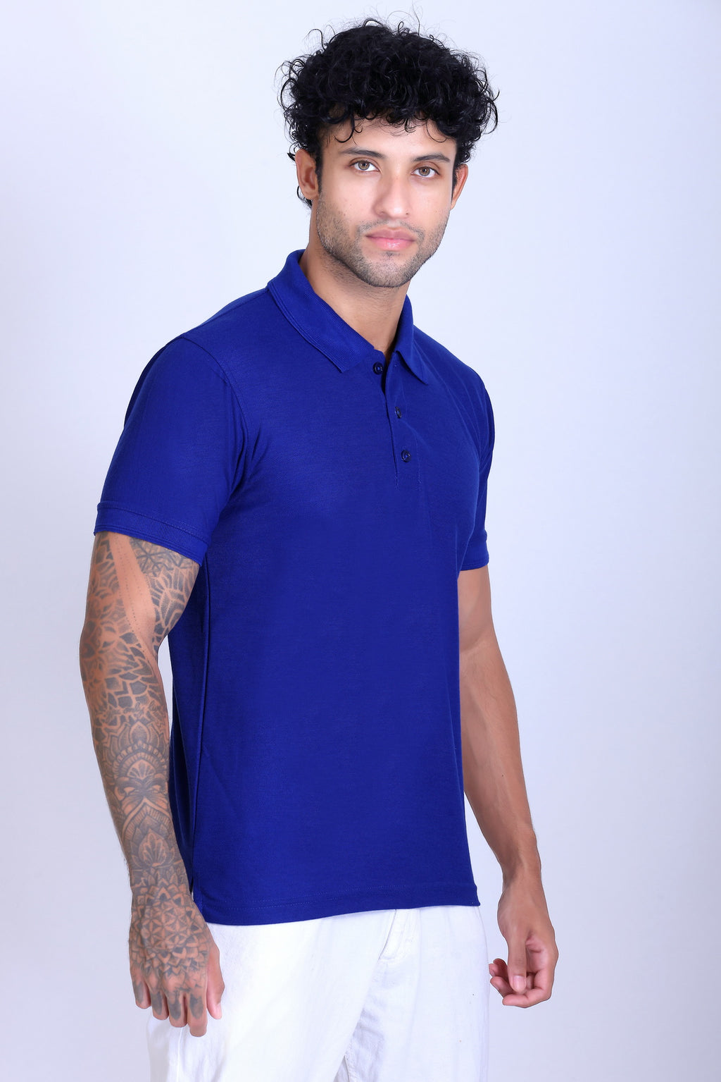PIKMEE Promo-Tees Polo T-Shirt in Royal Blue - image 8