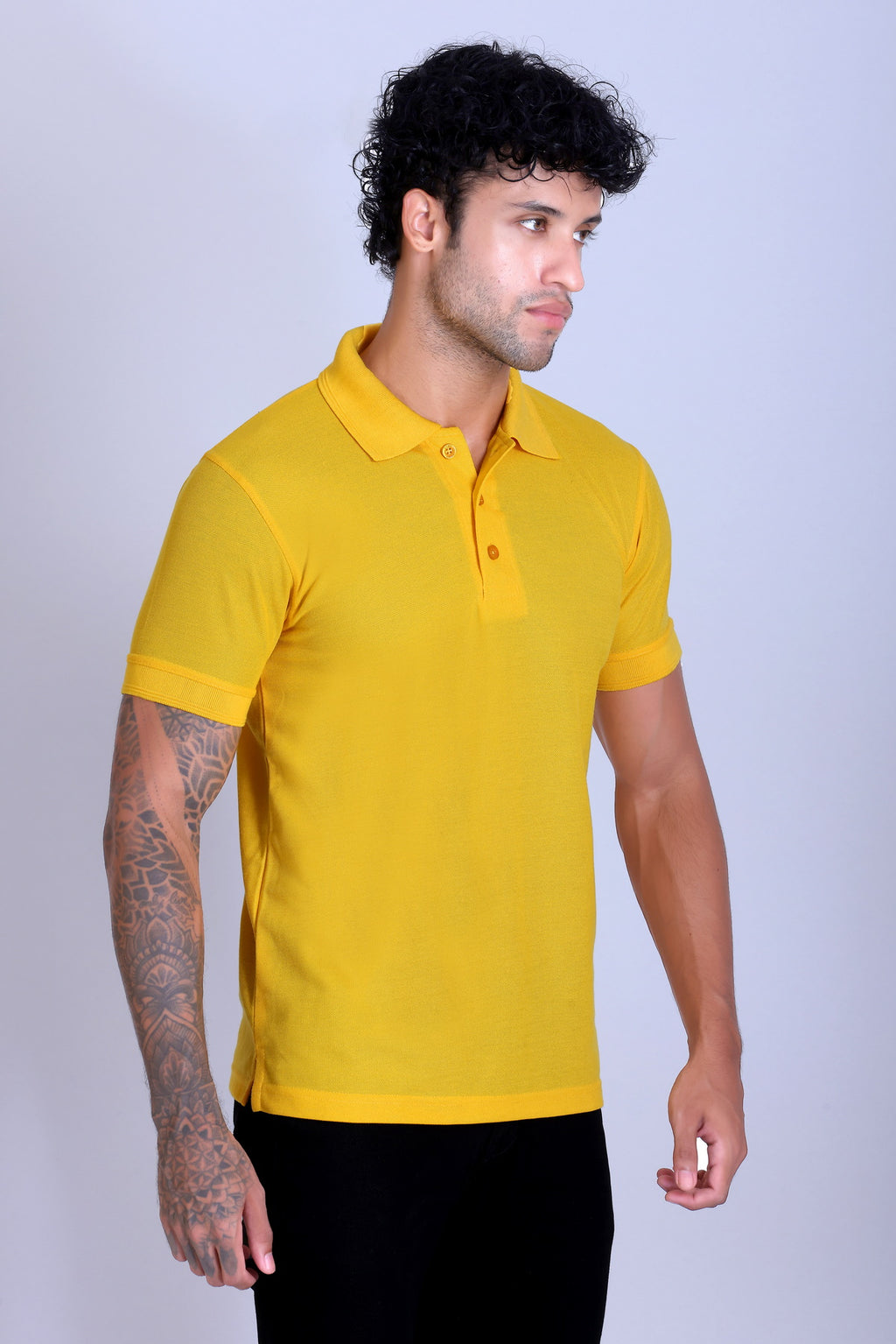 PIKMEE Promo-Tees Polo T-Shirt in Golden Yellow - image 8