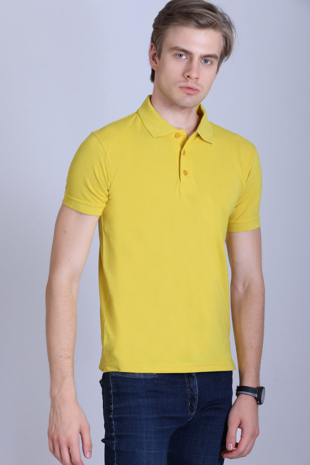 PIKMEE Fastees Polo T-Shirt in Golden Yellow - image 8