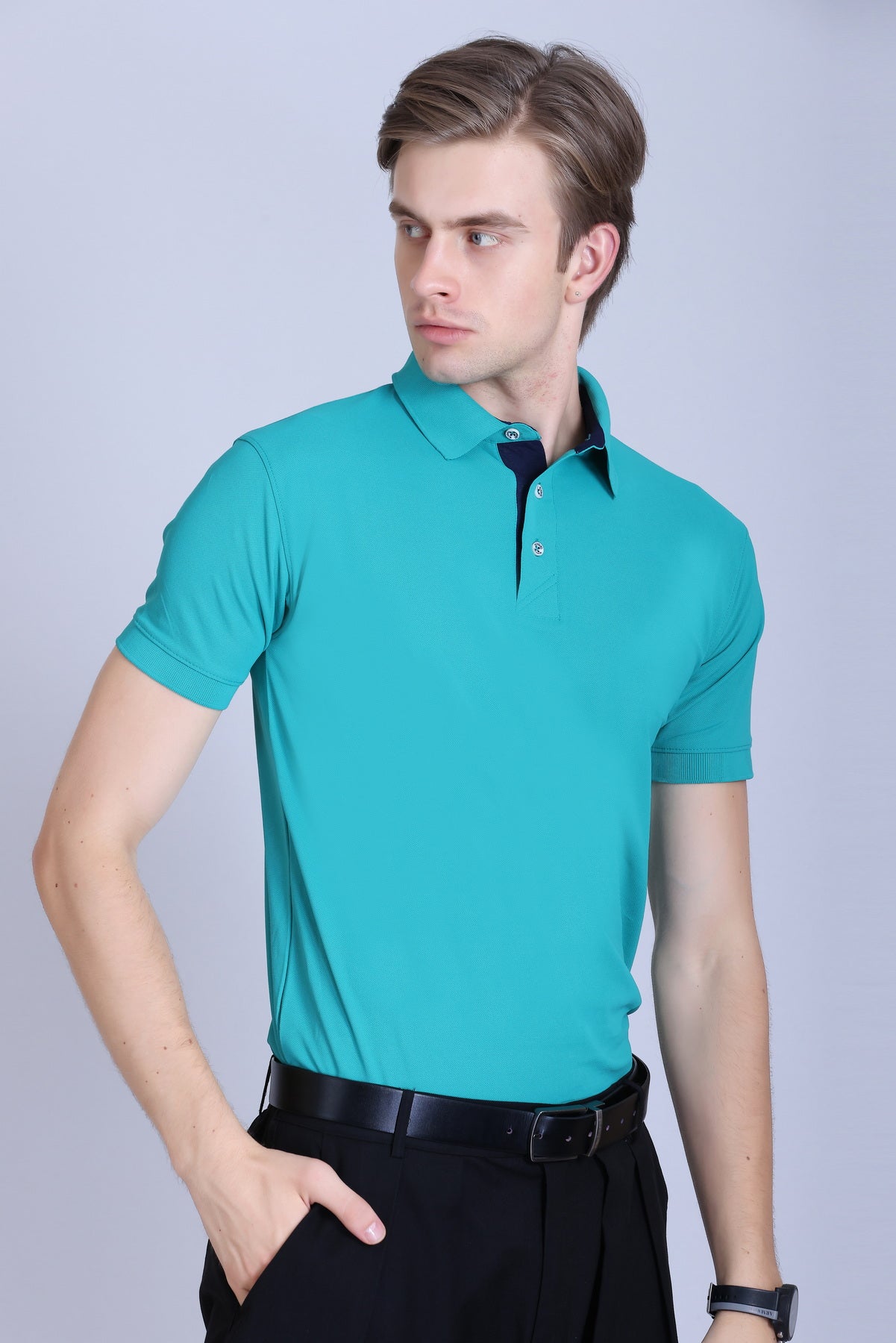 WINBARG Spanish Polo T-Shirt in Siemens Green - image 7