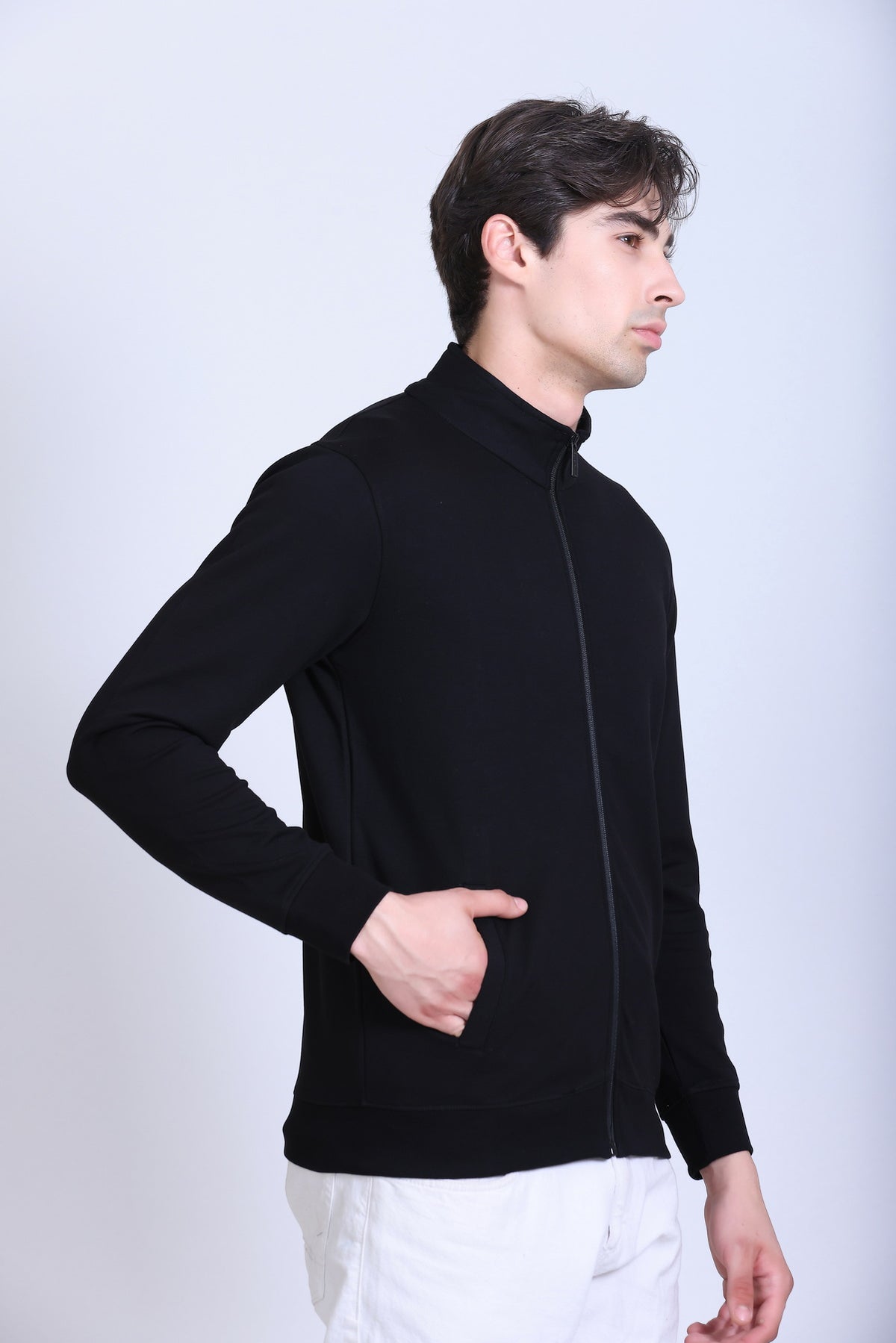 Winbarg Stretch Men's Casual Jacket - Black