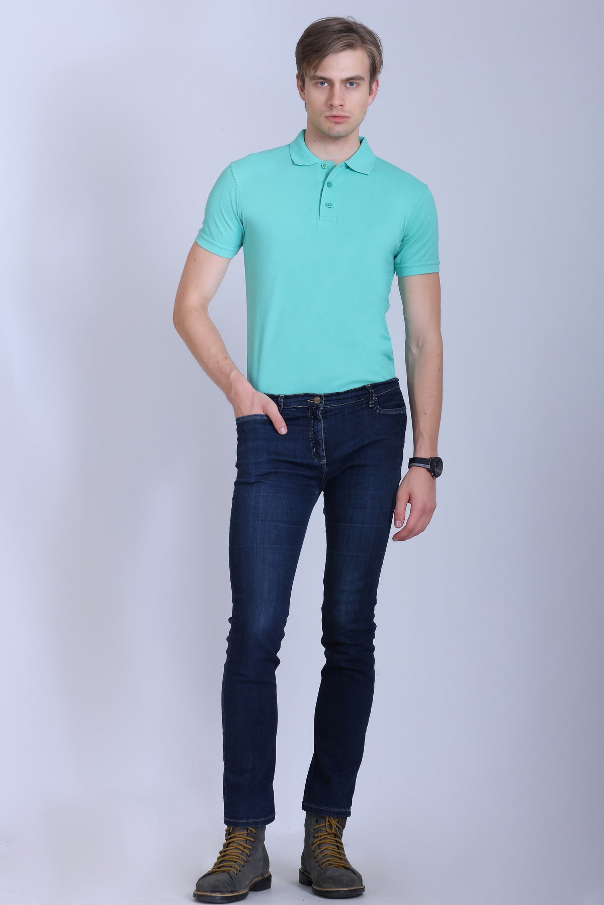 PIKMEE Fastees Polo T-Shirt in Coral Green - image 8
