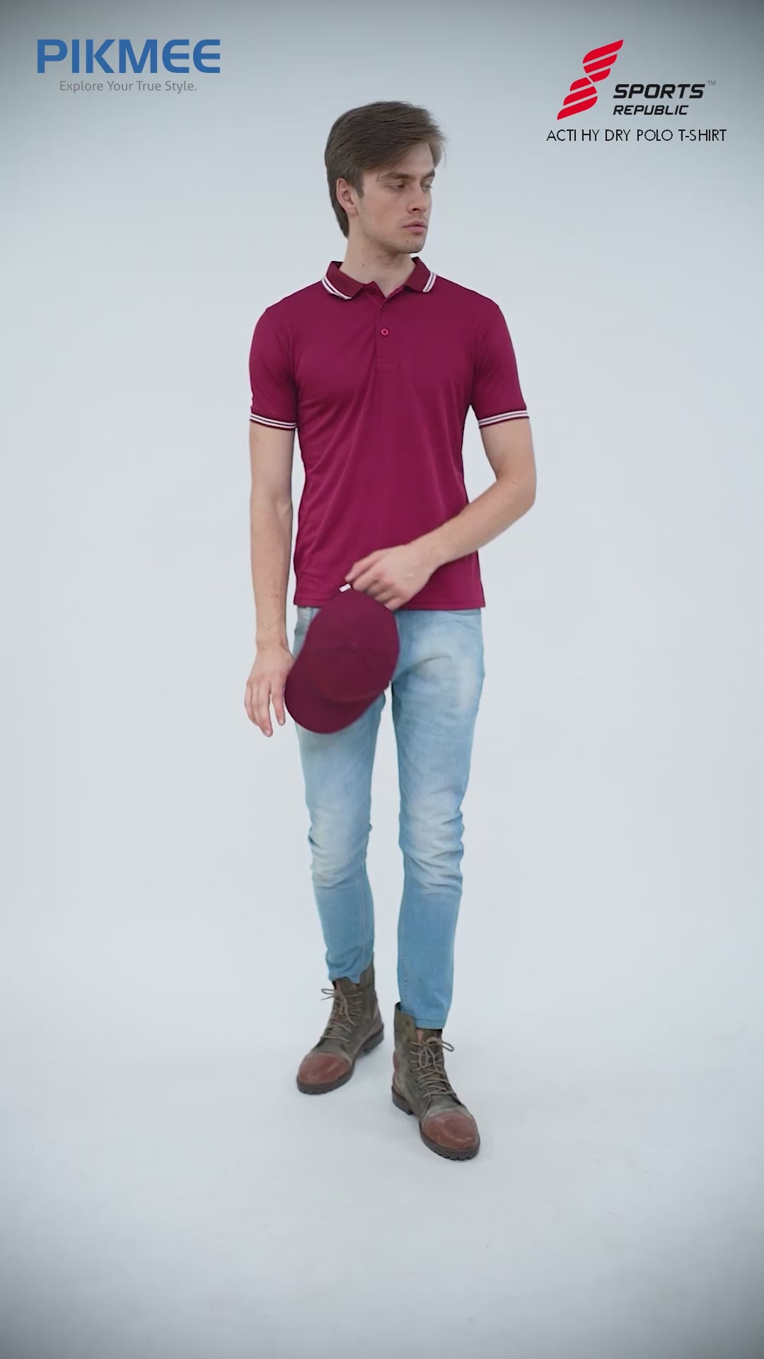 Acti Hy:Dry Performance Tipped Polo