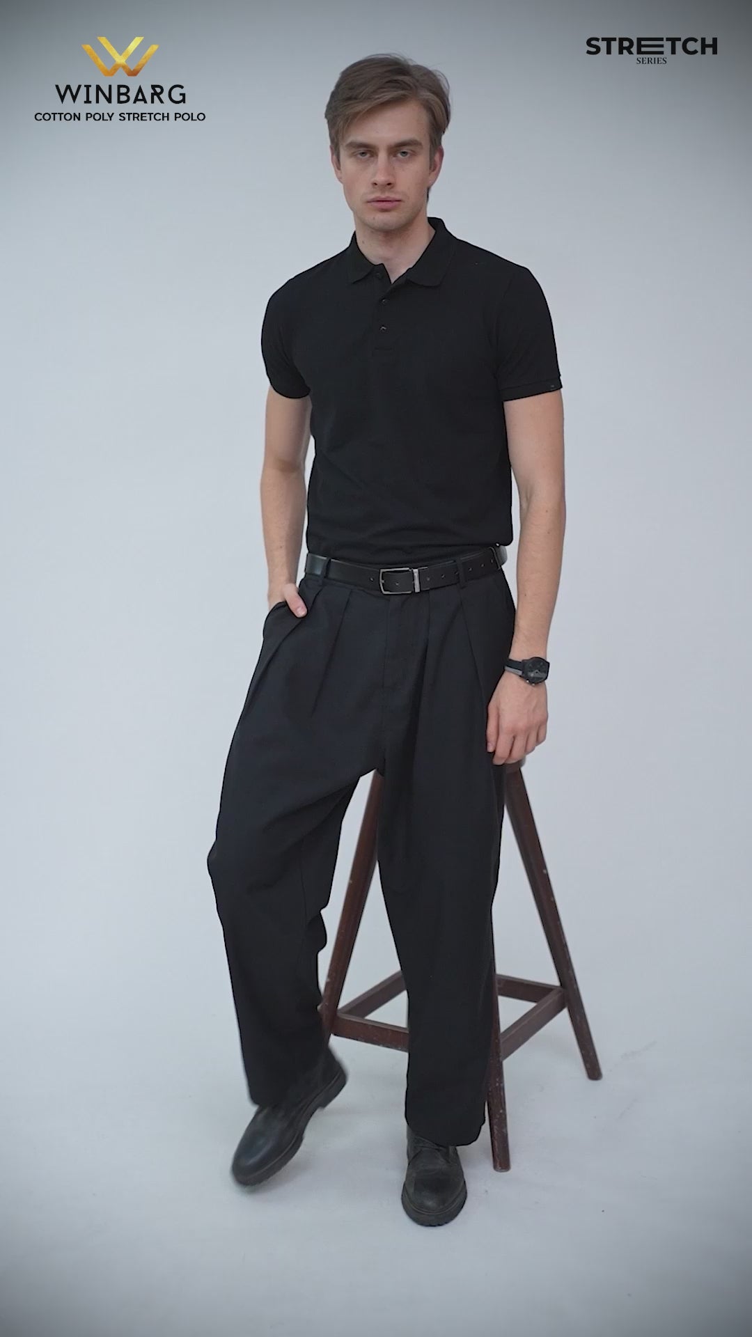 Solid Stretch Polo